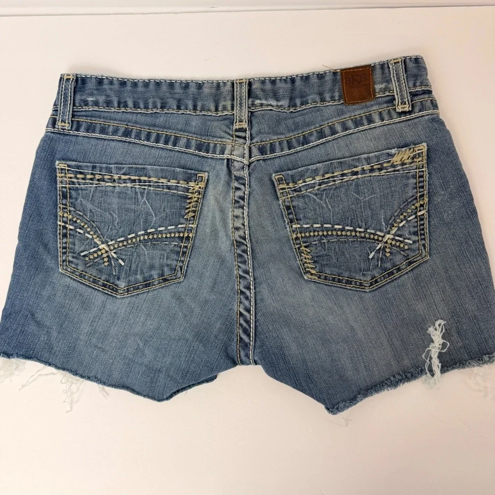 BKE Kate Denim Shorts Womens 30 Distressed Low Rise Cutoff Jean Shorts‎